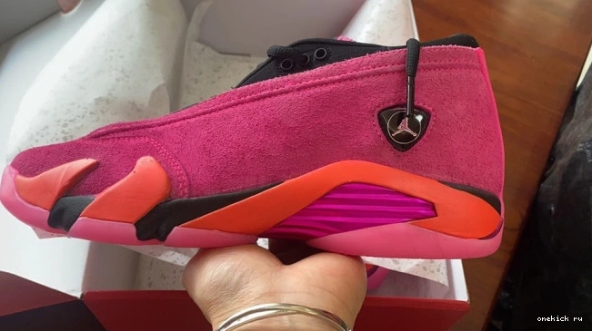 Chep Onekick DH4121-600 Pink (W) Retro 14 Shocking Low Jordan 0619